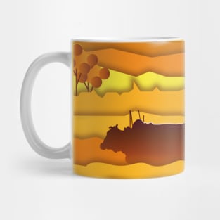 Haiku about a peasant and a bull Mug